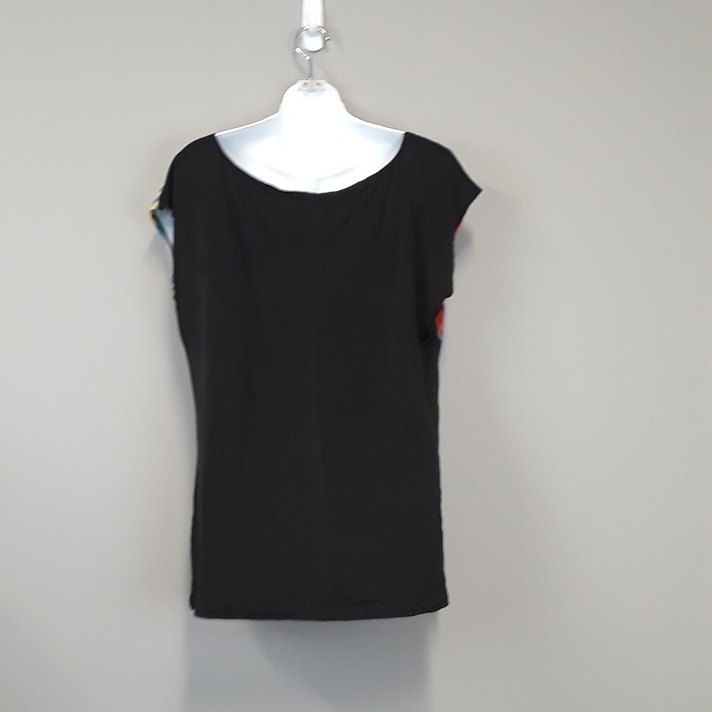 RENDEZVOUS short sleeve floral top size L - Picture 5 of 6